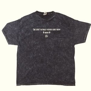 Black lack Mineral wash color. Tshirt